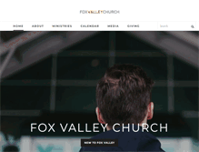 Tablet Screenshot of foxvalleychurch.org